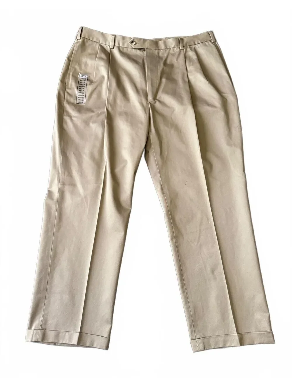 Jos. A. Bank NEW Travelers Collection Men's Pants Size 44x30 Khaki Twill Cotton